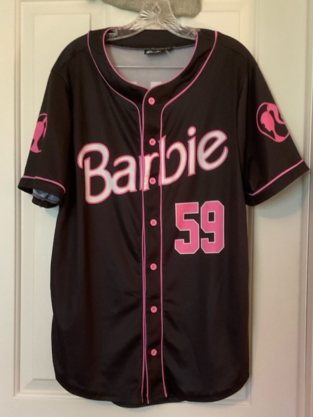Mattel Barbie “Malibu” Black/Pink Jersey #59 Size XL